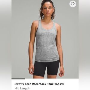 Lululemon swiftly tank top – hip length